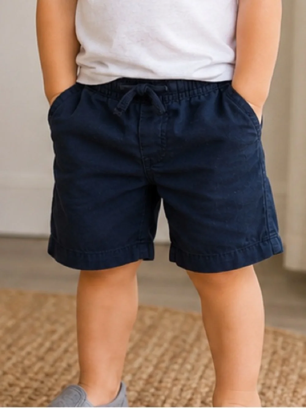 Carter’s Boys 3T Navy Pull-On Shorts Elastic Waist Drawstring